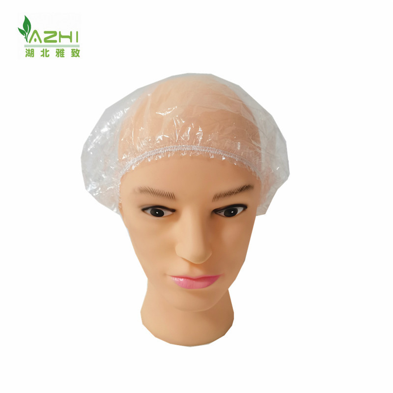 Wholesale Clip hat Disposable bouffant caps Non Woven Shower Mob PE Bath cap