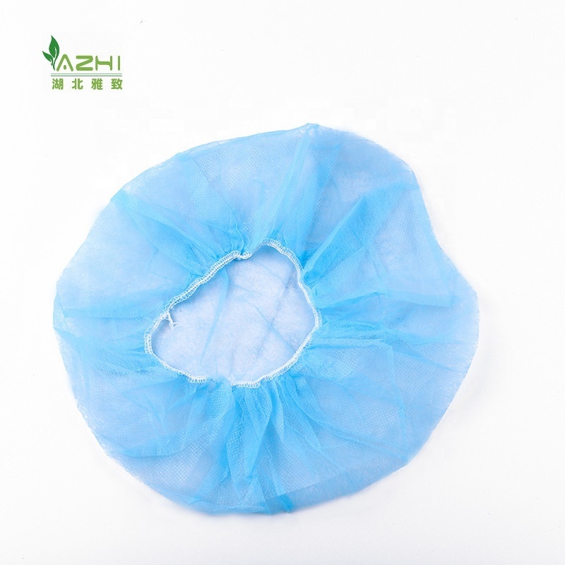 Wholesale Hat Nurse Head Clip Caps Cover Disposable Non Woven blue Bouffant Caps capa cabeca enfermeira