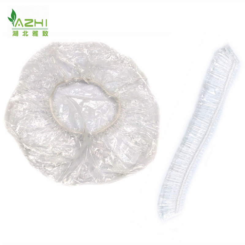 Wholesale Clip hat Disposable bouffant caps Non Woven Shower Mob PE Bath cap