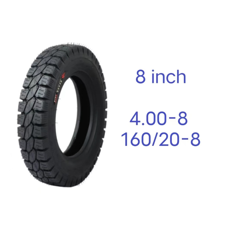 Black motorcycle tire 4.00-8 160/20-8  motorcycle wheels tire