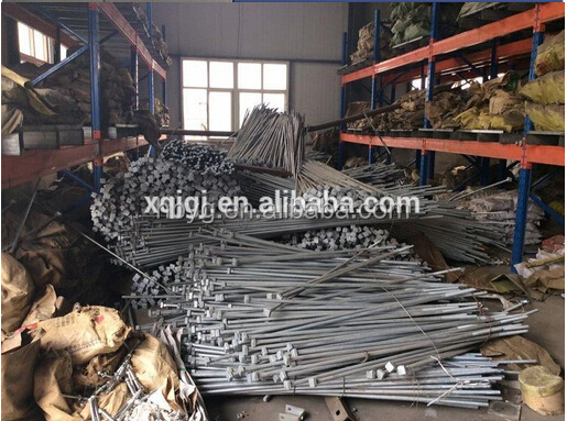 Galvanized ground rod earth rods with clamp for overhead pole line hardware 11kv/33kv stay rod