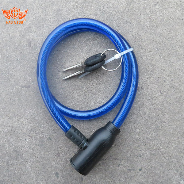 Lock Bike Colored Combination Bicycle chain Lock Cable Chain Padlock Motorcycle Cable Folding Steel PVC Material new lock