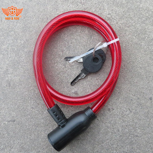 Lock Bike Colored Combination Bicycle chain Lock Cable Chain Padlock Motorcycle Cable Folding Steel PVC Material new lock