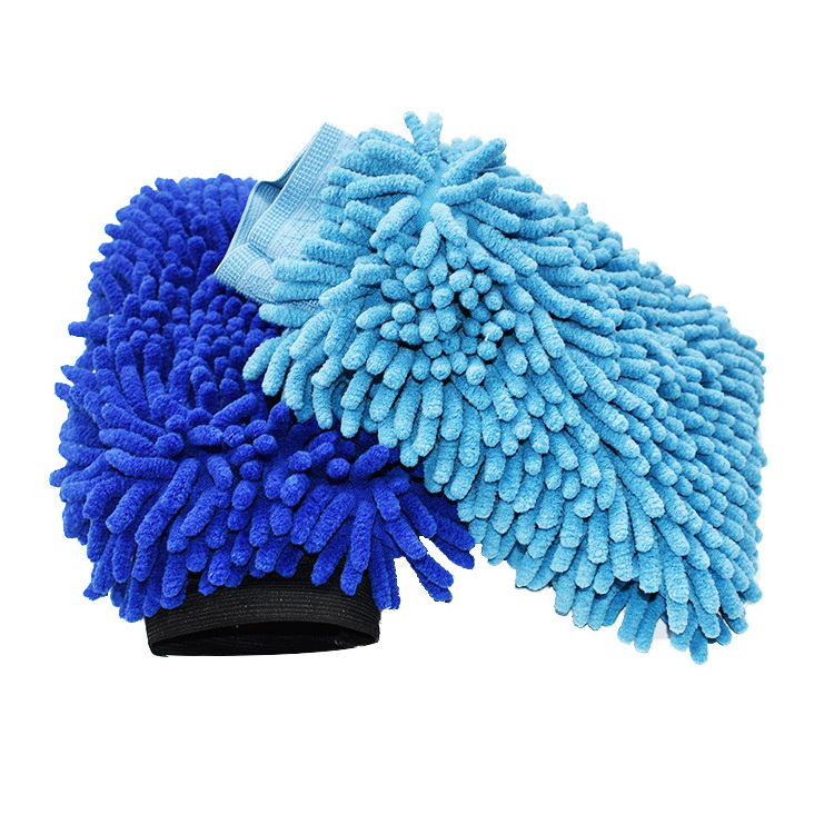 Wholesale Water-absorption Home Microfiber Chenille Fabric Wash Mitt