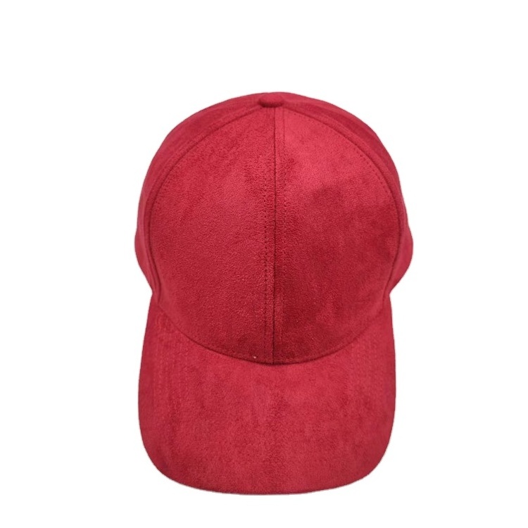 Baseball Cap with Embroidery, 6 Panel Suede Cap for Wholesale Factory Price Custom Suede Sports Caps OEM Service Unisex Adults