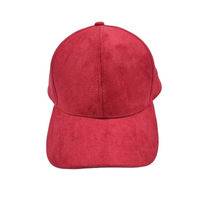 Baseball Cap with Embroidery, 6 Panel Suede Cap for Wholesale Factory Price Custom Suede Sports Caps OEM Service Unisex Adults