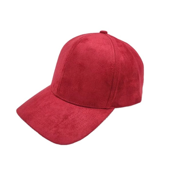 Baseball Cap with Embroidery, 6 Panel Suede Cap for Wholesale Factory Price Custom Suede Sports Caps OEM Service Unisex Adults