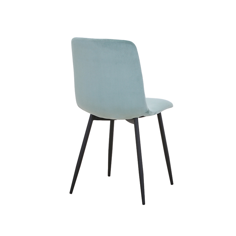 Hot Sale Dining Room Furniture velvet dining chair Nordic style restaurant chair metal legs reception chair