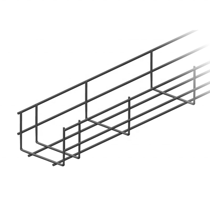 Under Desk Cable Trays Cable Organizer Wire Mesh Cable Tray Galvanized or Stainless Steel Acceptable 25-200mm Yingkang 120kg/m