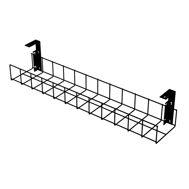 Under Desk Cable Trays Cable Organizer Wire Mesh Cable Tray Galvanized or Stainless Steel Acceptable 25-200mm Yingkang 120kg/m