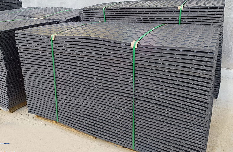 Heavy Duty 4'x8' Plastic Uhmwpe Hdpe Temporary Construct Excavator Road Mats Swamp Ground Mats