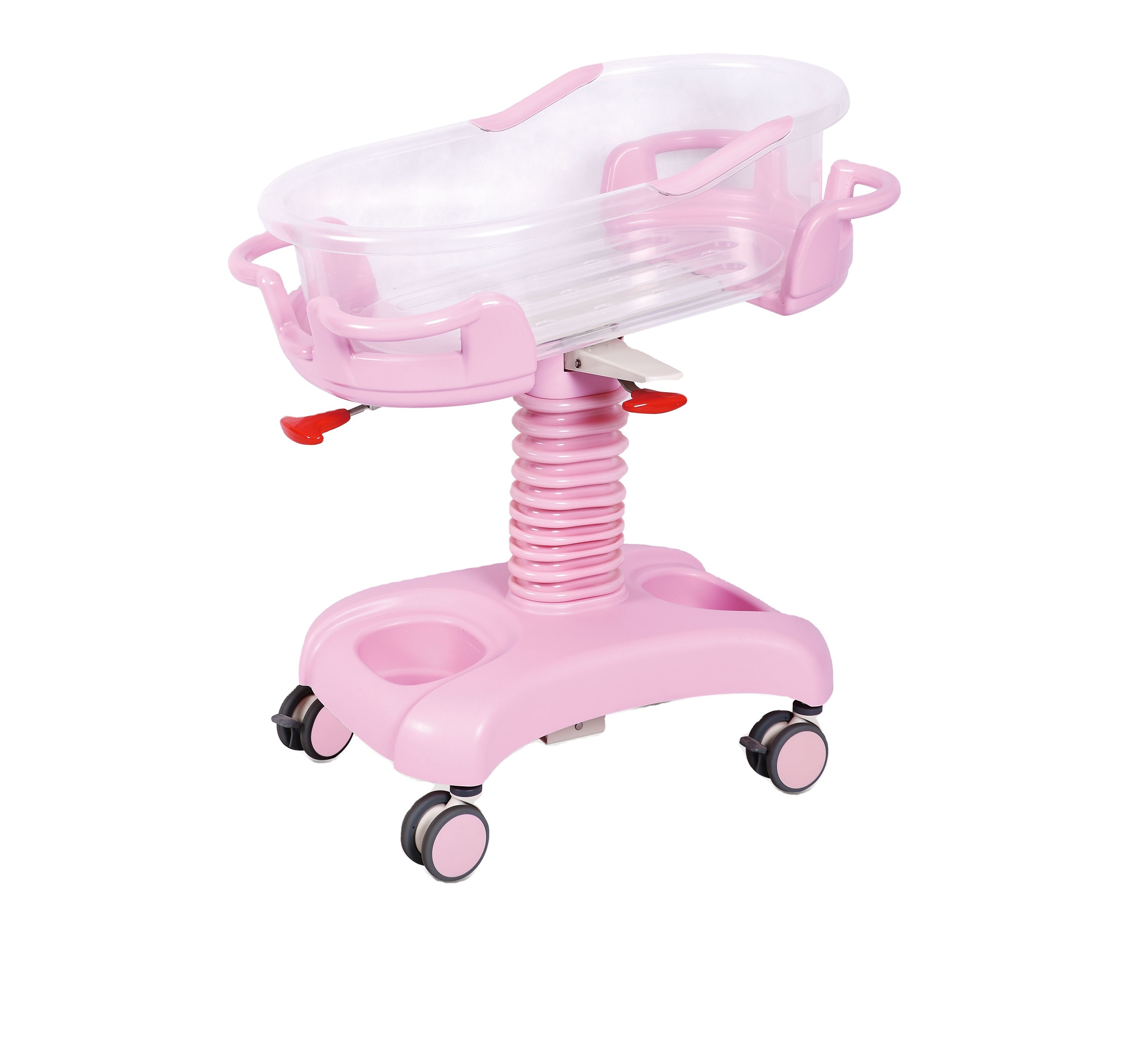 Medical baby Bed Acrylic Baby Carriage Crib with music  And Weight Scale