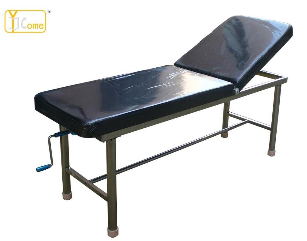 hospital examination couch medical exam table 	 with stirrups