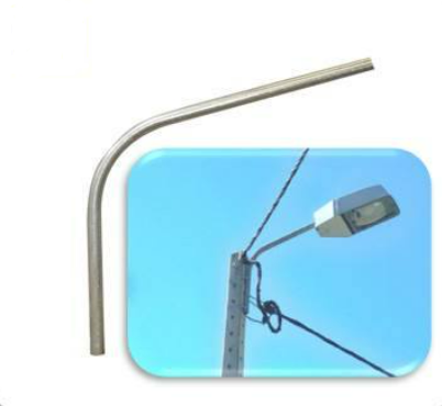 Luminaires electricity lamp pole steel support arm