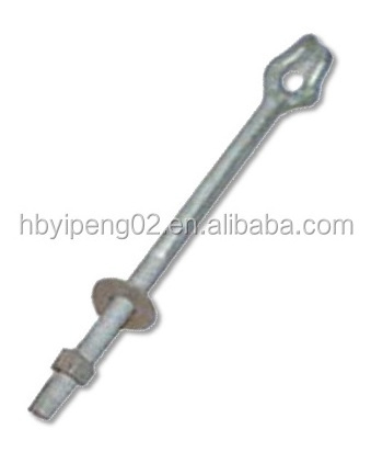 YP Stay Rod Straight Thimble Eye Bolt Thimble Anchor Rod stay rod overhead line fittings