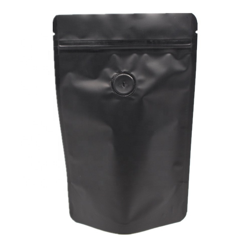 custom printed logo plastic resealable zip lock smell proof stand up tea coffee pouch packaging mylar bags with valve