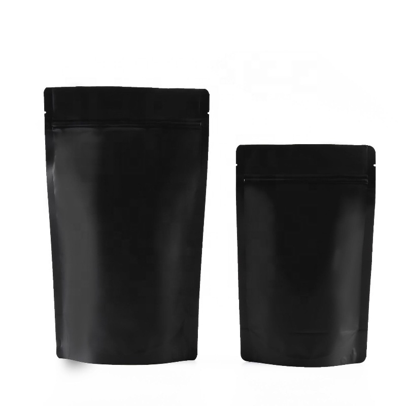 custom printed logo plastic resealable zip lock smell proof stand up tea coffee pouch packaging mylar bags with valve