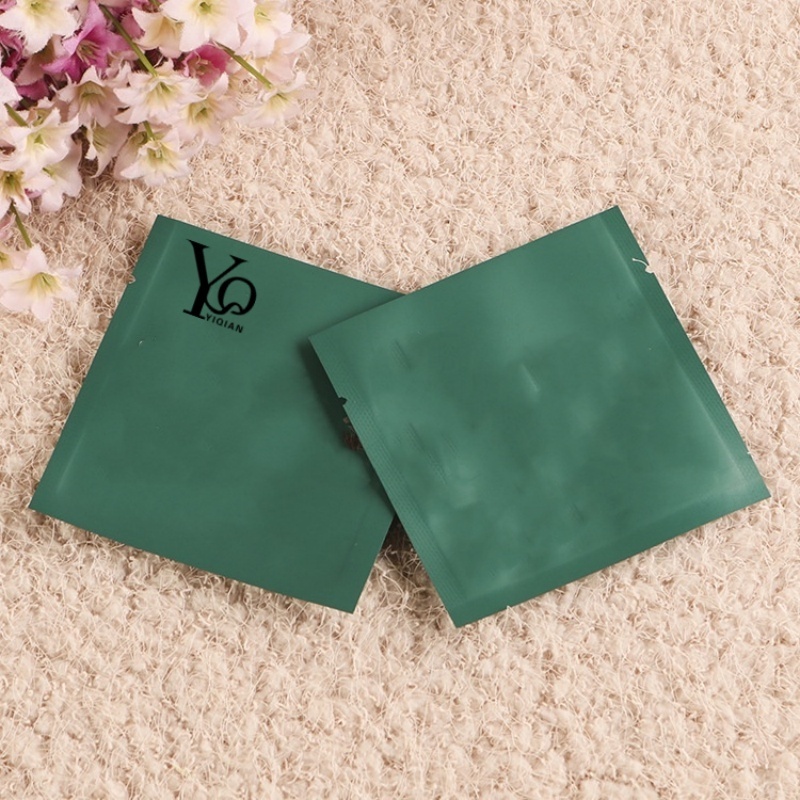 Biodegradable customized envelope gift sachet tea aluminum foil three side seal package