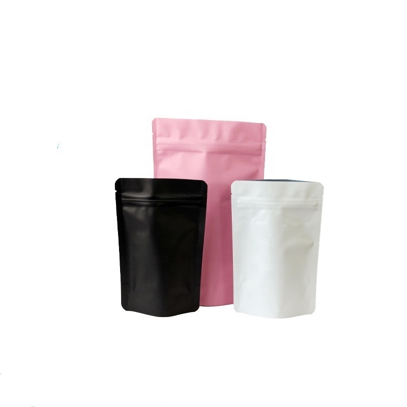 custom printed logo plastic resealable zip lock smell proof stand up tea coffee pouch packaging mylar bags with valve