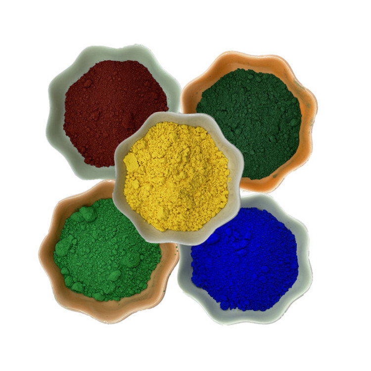 Ultra-fine toner industrial grade iron oxide blue/red/green/yellow/purple/black pigment for sale on road surfaces