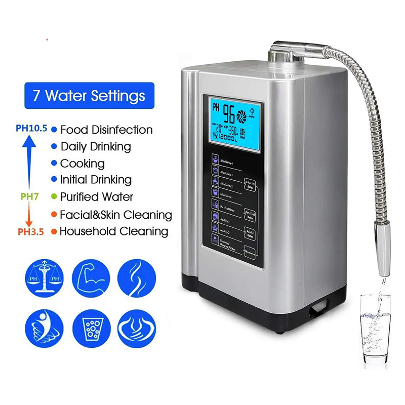 Hydrogen Alkaline Water Ionizer kangen machine with Japan Technology 5/7 plates house held