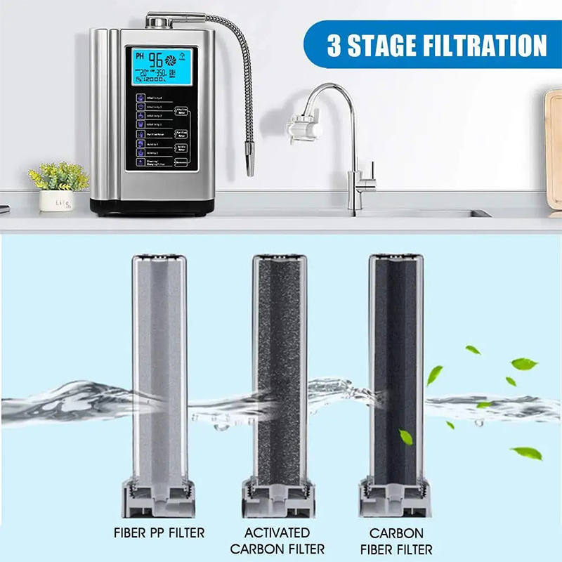 Hydrogen Alkaline Water Ionizer kangen machine with Japan Technology 5/7 plates house held