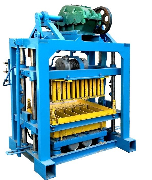 Qt4-40 insulated manual small scale Cement hollow concrete blocking block making machine