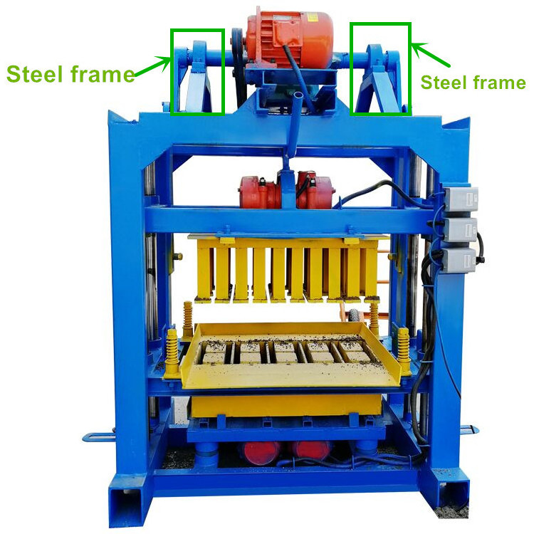 Qt4-40 insulated manual small scale Cement hollow concrete blocking block making machine