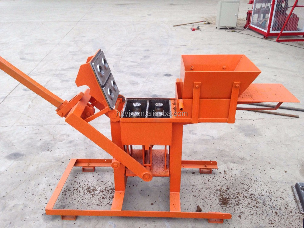 Hand press QMR2-40 manual interlocking brick machine/ earth press machine