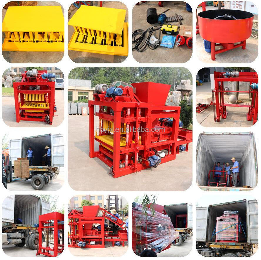 QT4-25D high quality full automatic concrete cement hollow block brick interlock paver making machine price in India