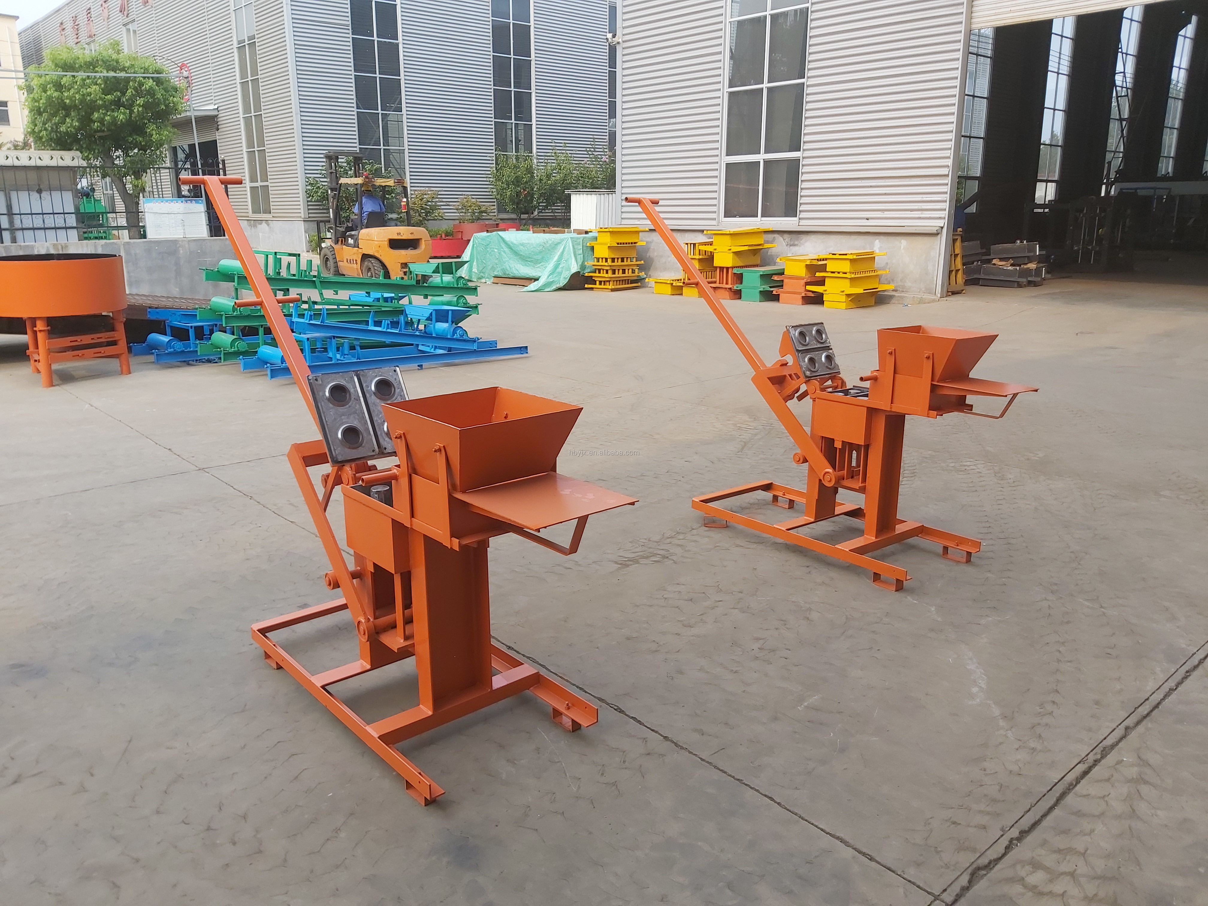 Hand press QMR2-40 manual interlocking brick machine/ earth press machine