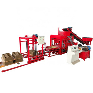 Maquina bloquera chile Qt4-25 Hydraulic Concrete Hollow Cement Solid Block Machine Production Line