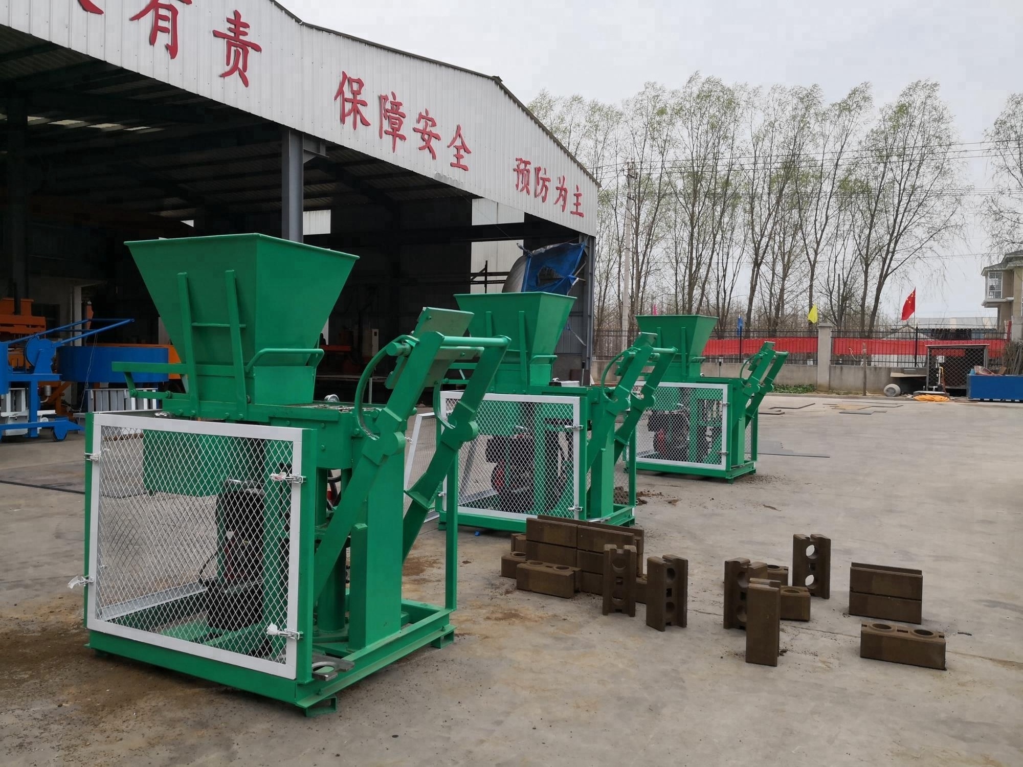 eco brava manual brick compressor earth interlock block making machine