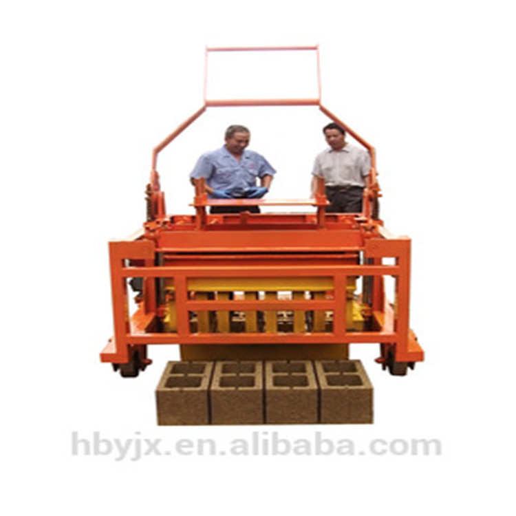 Mobile diesel model concrete hollow block making machine/Manual solid cement brick moulding machine