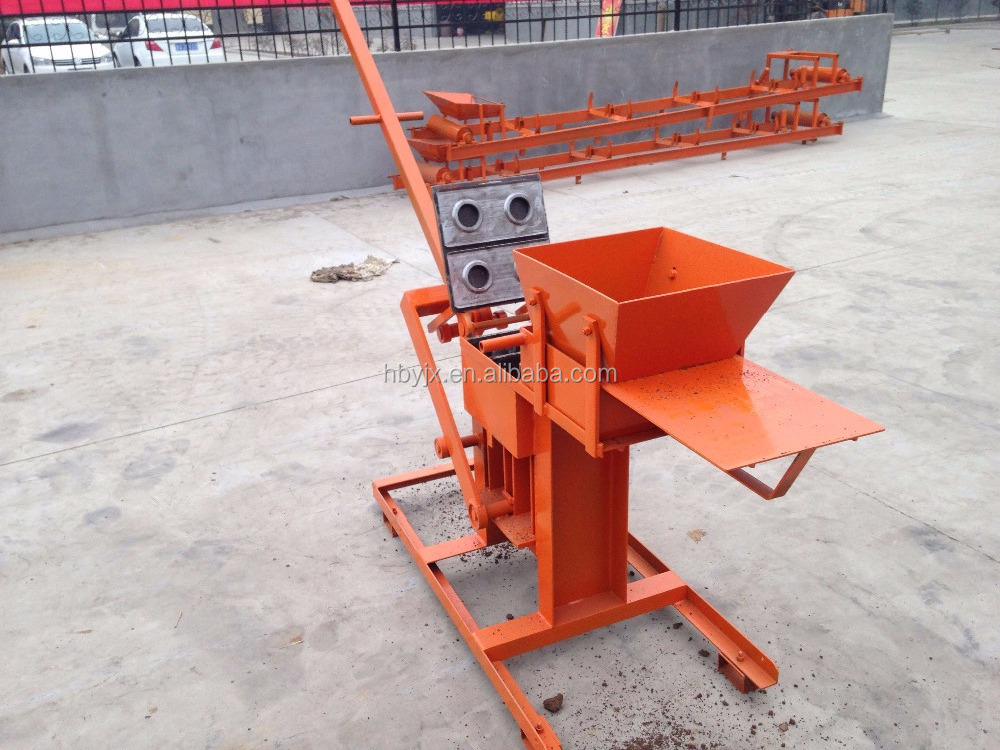 Hand press QMR2-40 manual interlocking brick machine/ earth press machine