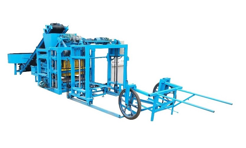 Mould vibration Block machine electrical motor qt4-25 concrete paving block making machine in philippines