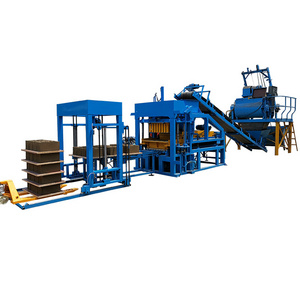 High Quality Low Price QT4-15 Automatic Hydraulic Fly Ash Interlock Brick Concrete Cement Block Making Machine 2000 Square Meter