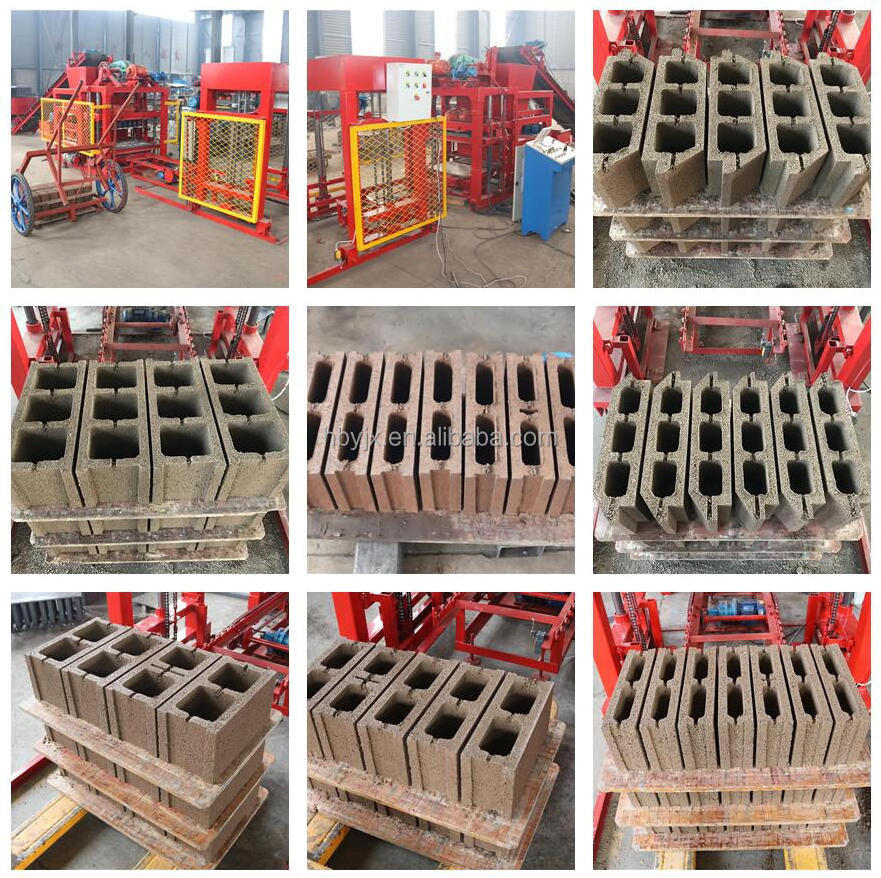 QT4-25D high quality full automatic concrete cement hollow block brick interlock paver making machine price in India