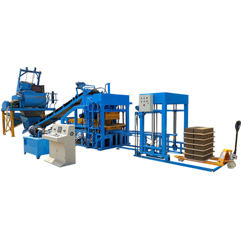 High Quality Low Price QT4-15 Automatic Hydraulic Fly Ash Interlock Brick Concrete Cement Block Making Machine 2000 Square Meter