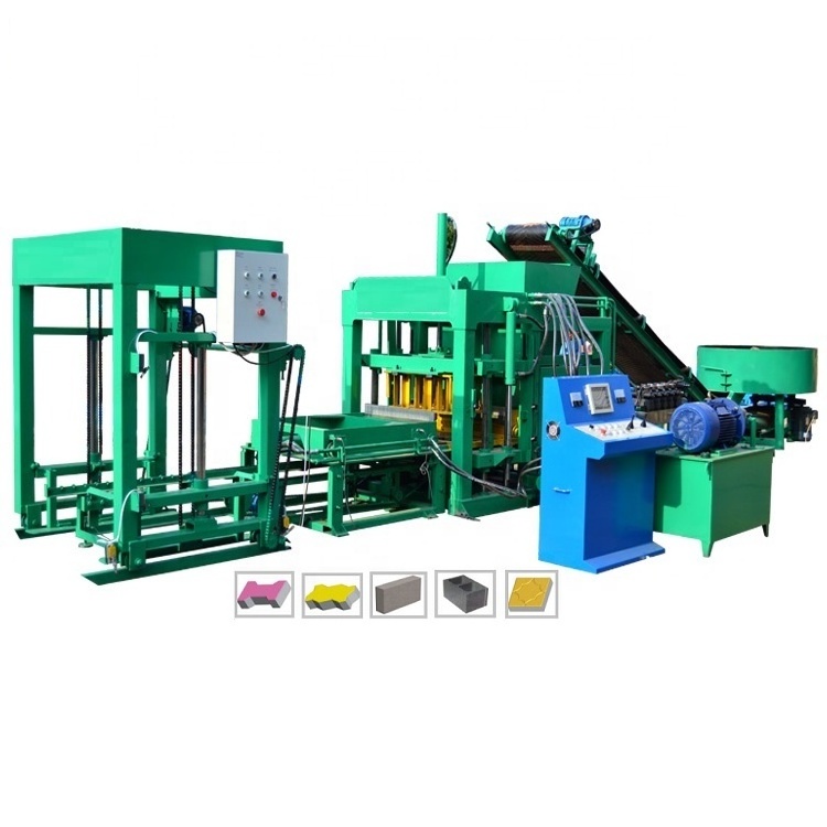 Maquina bloquera chile Qt4-25 Hydraulic Concrete Hollow Cement Solid Block Machine Production Line