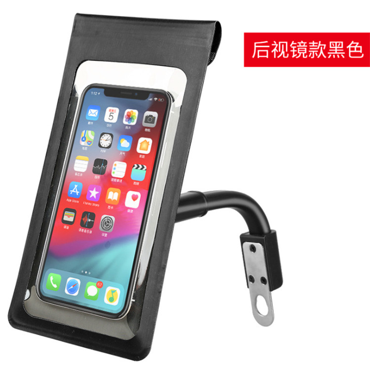 Portable Bicycle Handlebar Bag 360 Degree Rotation Waterproof TPU Covered Bike Phone Bag Cycling Phone Holder Mount Pack