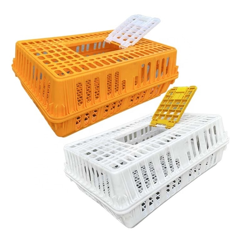 Large Household Chicken Duck Goose Pigeon Transport Cage Plastic Poultry Turnover Box for Breeding Rabbit Other Farm Animals