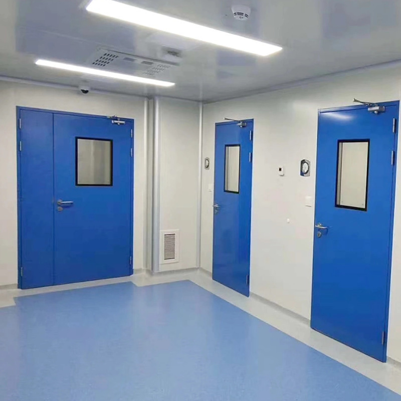 China Manufacturer High Speed Hebei Industrial Clean Steel Doors Clean Room Door With Accessories