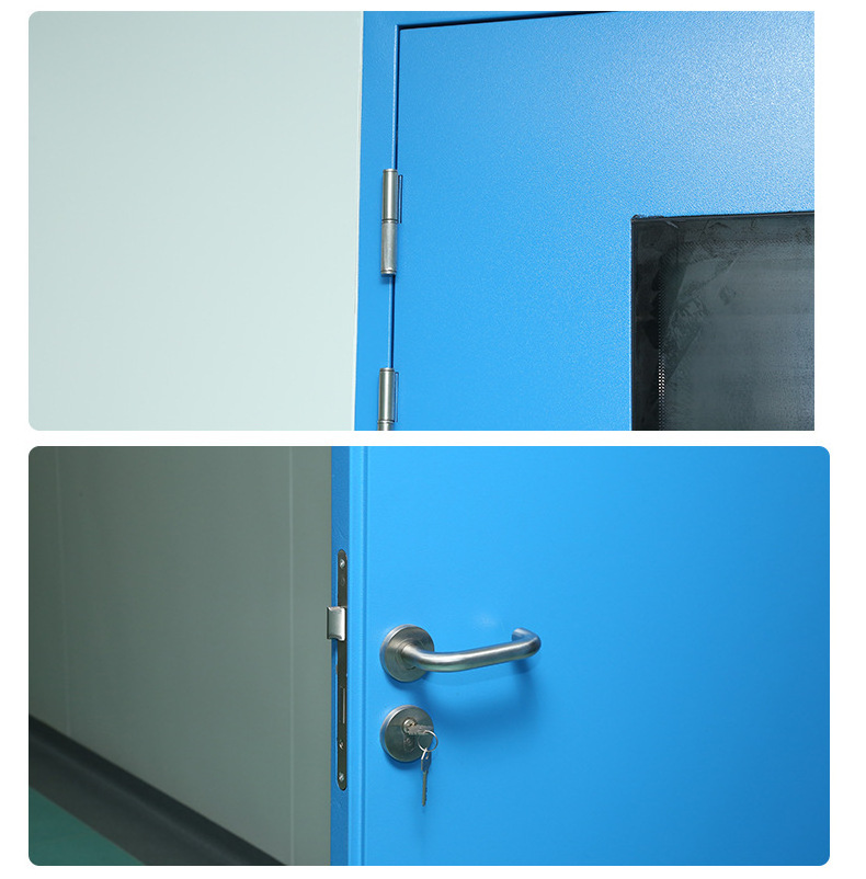 China Manufacturer High Speed Hebei Industrial Clean Steel Doors Clean Room Door With Accessories