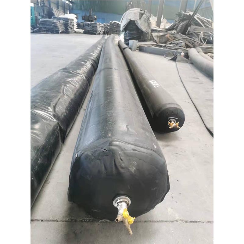 Blocking test rubber bladder for pipe sealing