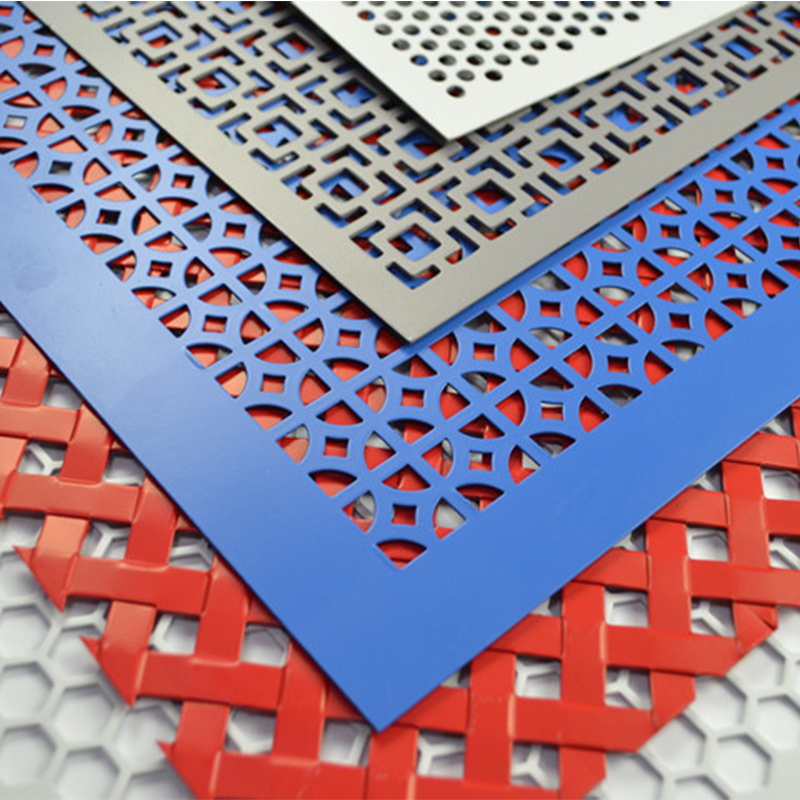 Factory direct sales Round hole punched metal mesh Radiator cover perforations Punching Decorative Honeycomb Metal Mesh