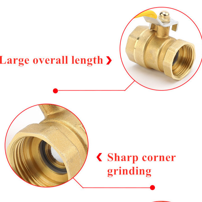 1/2 three way/two way  brass gas ball valve