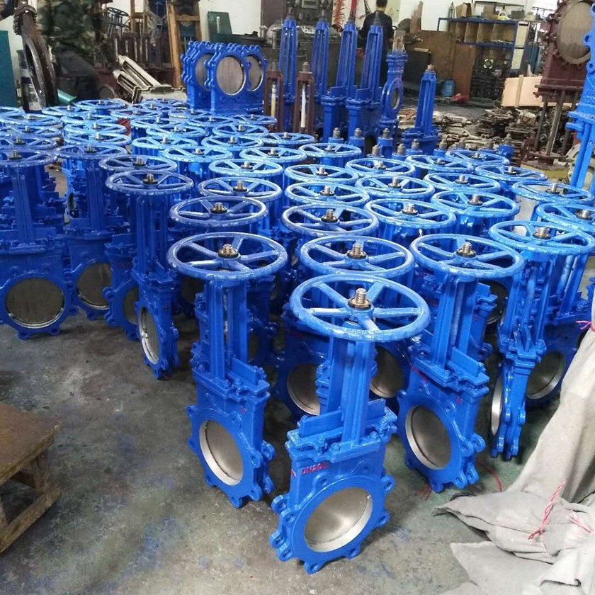 casting /forged stainless steel /carbon steel body stainless steel disc/knife  Flange Ends pneumatic  Knife Gate Valve