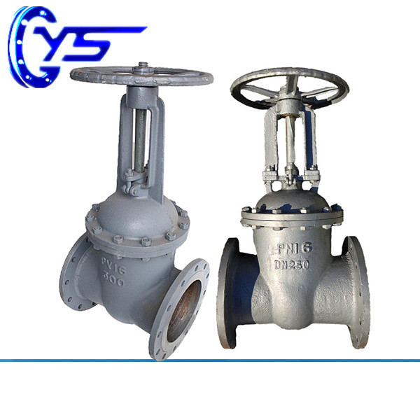 Gost Steel Yoke nut Ductile iron Cuniform gate valve with hand handle