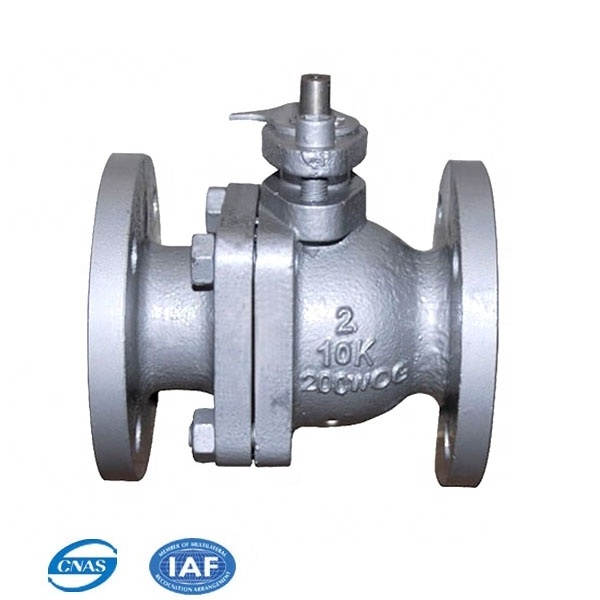 Floating 6 Inch stainless steel 2pc Manual flanged ss ball valve